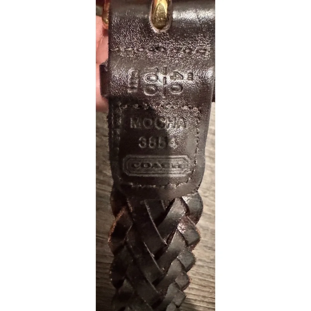 Vintage Coach Leather Belt 40